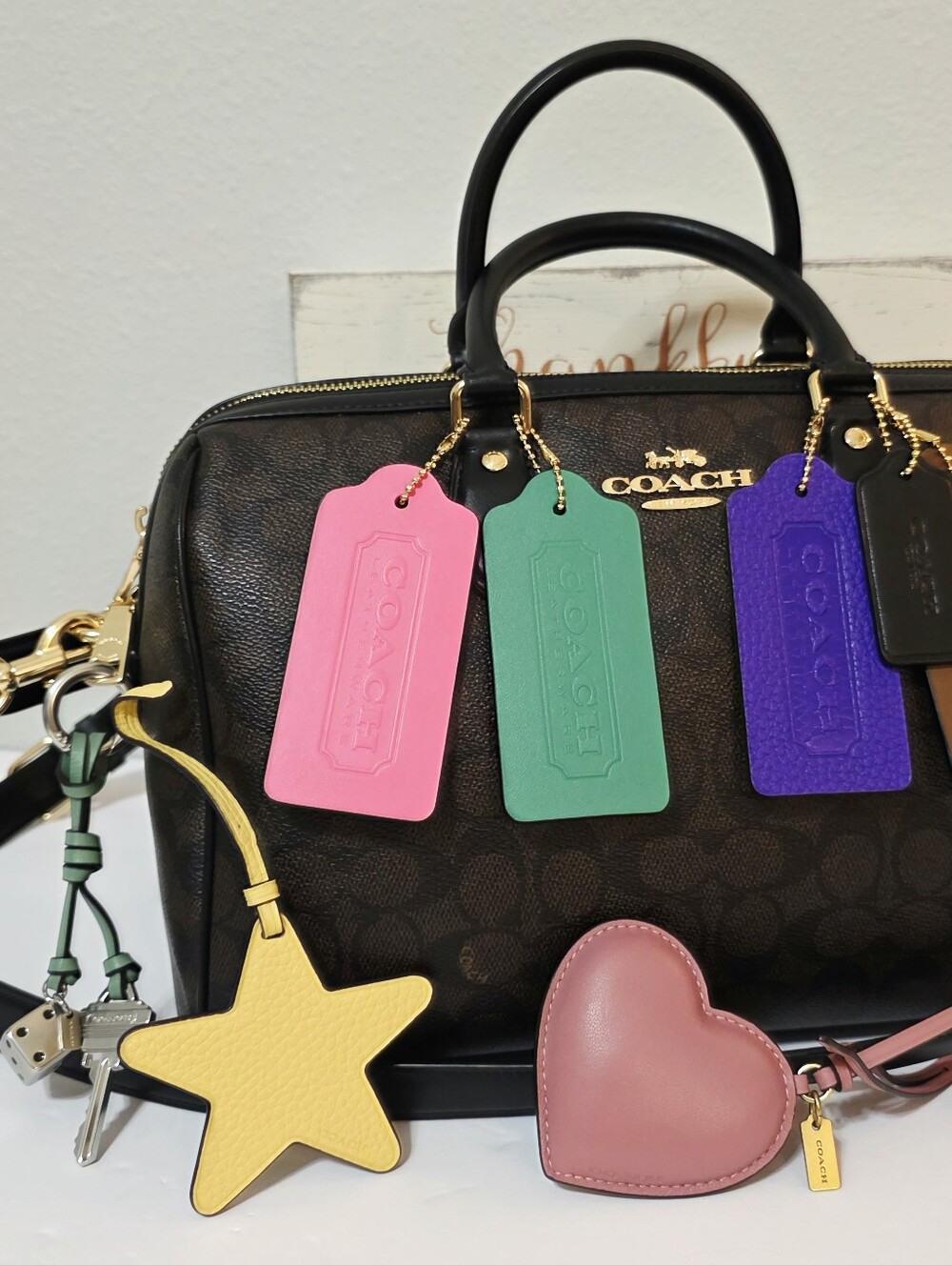 Coach Charms Each Sold Separately! XL Hangtag Bear STAR Key (Bag Not Included) - Picture 11 of 16